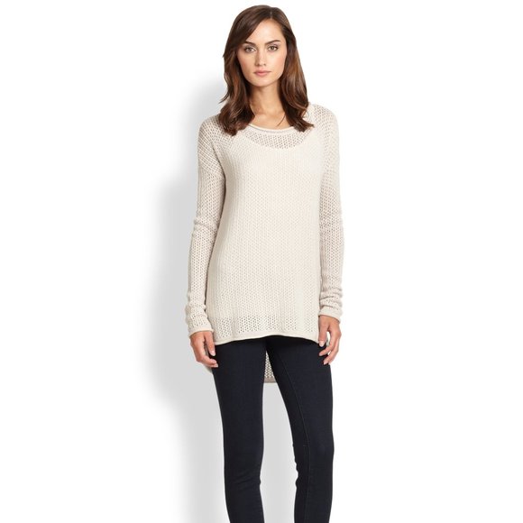 NWT Joie Wool & Cashmere Open-knit Sweater XS - Picture 1 of 16